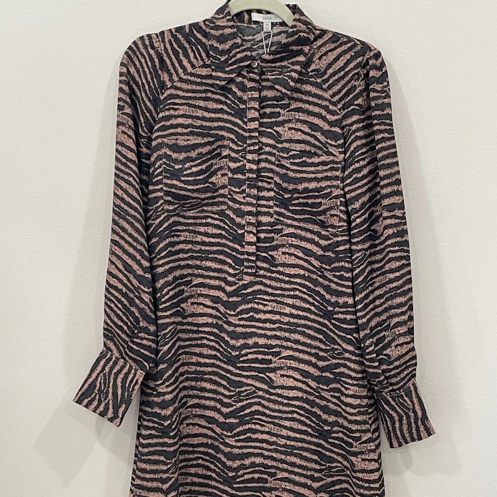 Joie animal print shirt dress